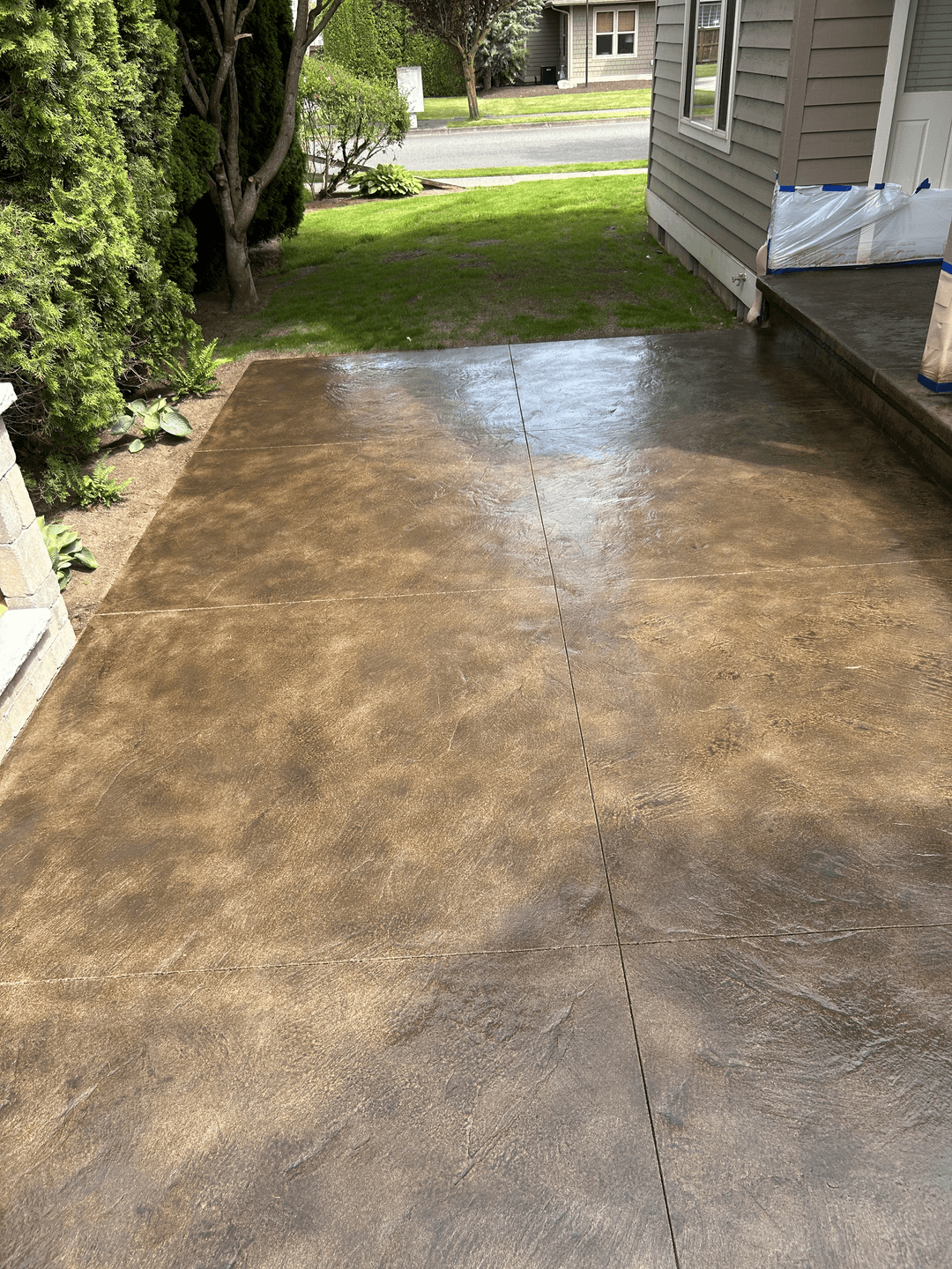 textured and polished concrete